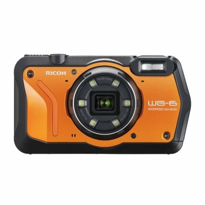 Ricoh WG-6. Ricoh WG-6 GPS. Водонепроницаемый Ricoh WG-6 GPS оранжевый. Цифровой фотоаппарат Ricoh WG-6 GPS Orange.