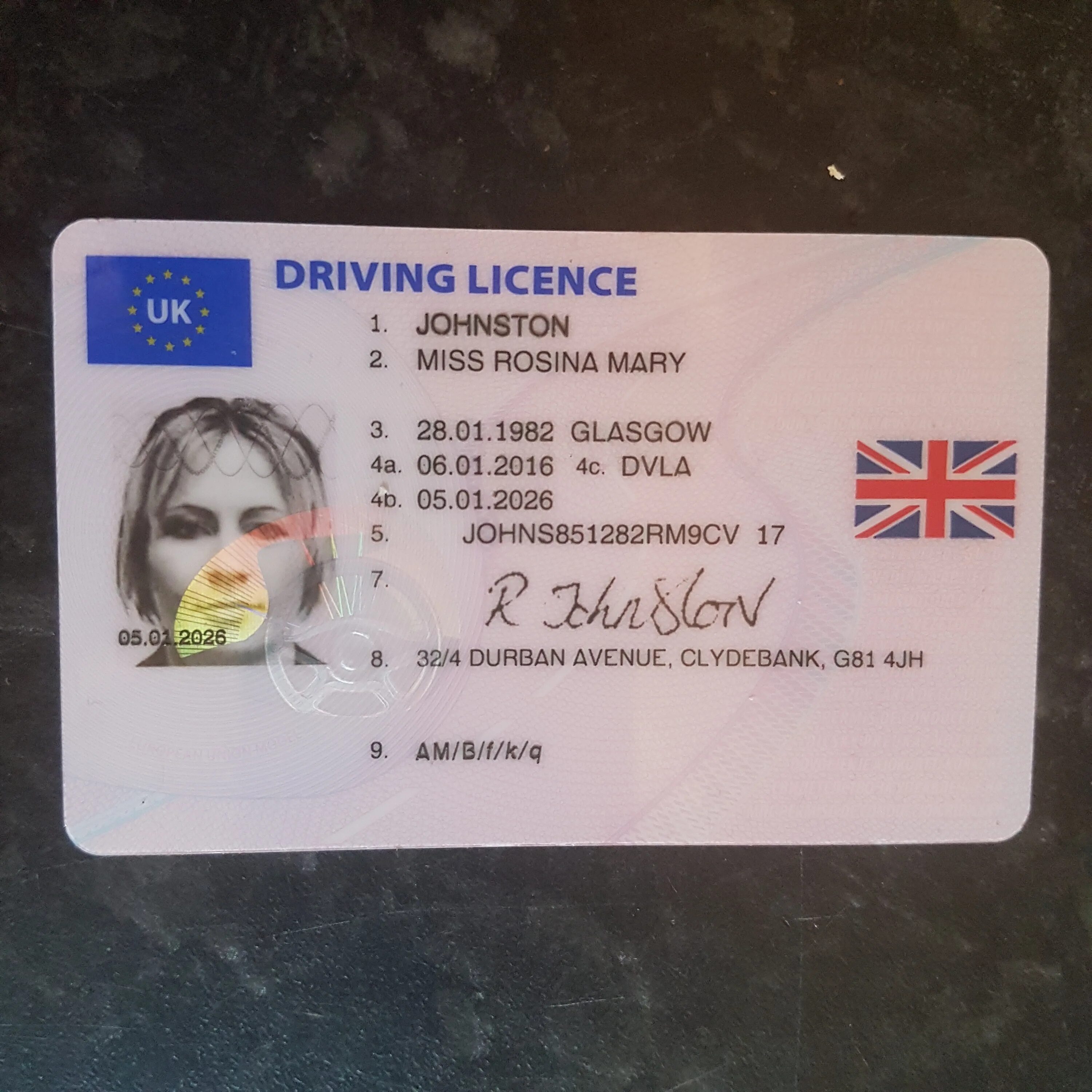 Uk Driving License. Uk drive