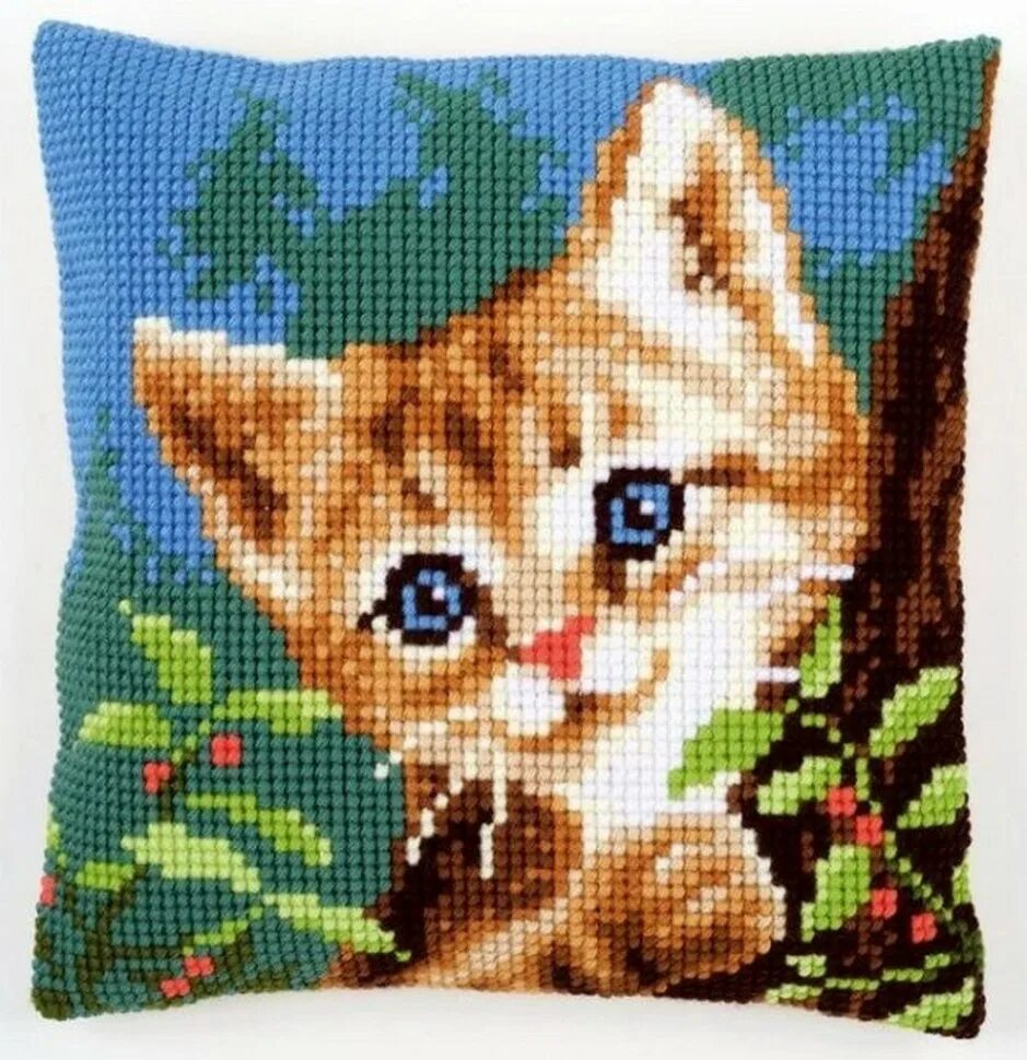 Вышивка крестиком котенок. Вышивки котенок. Вышивка котята. Алмазная вышивка. Вышивка крестом подушки кошки.