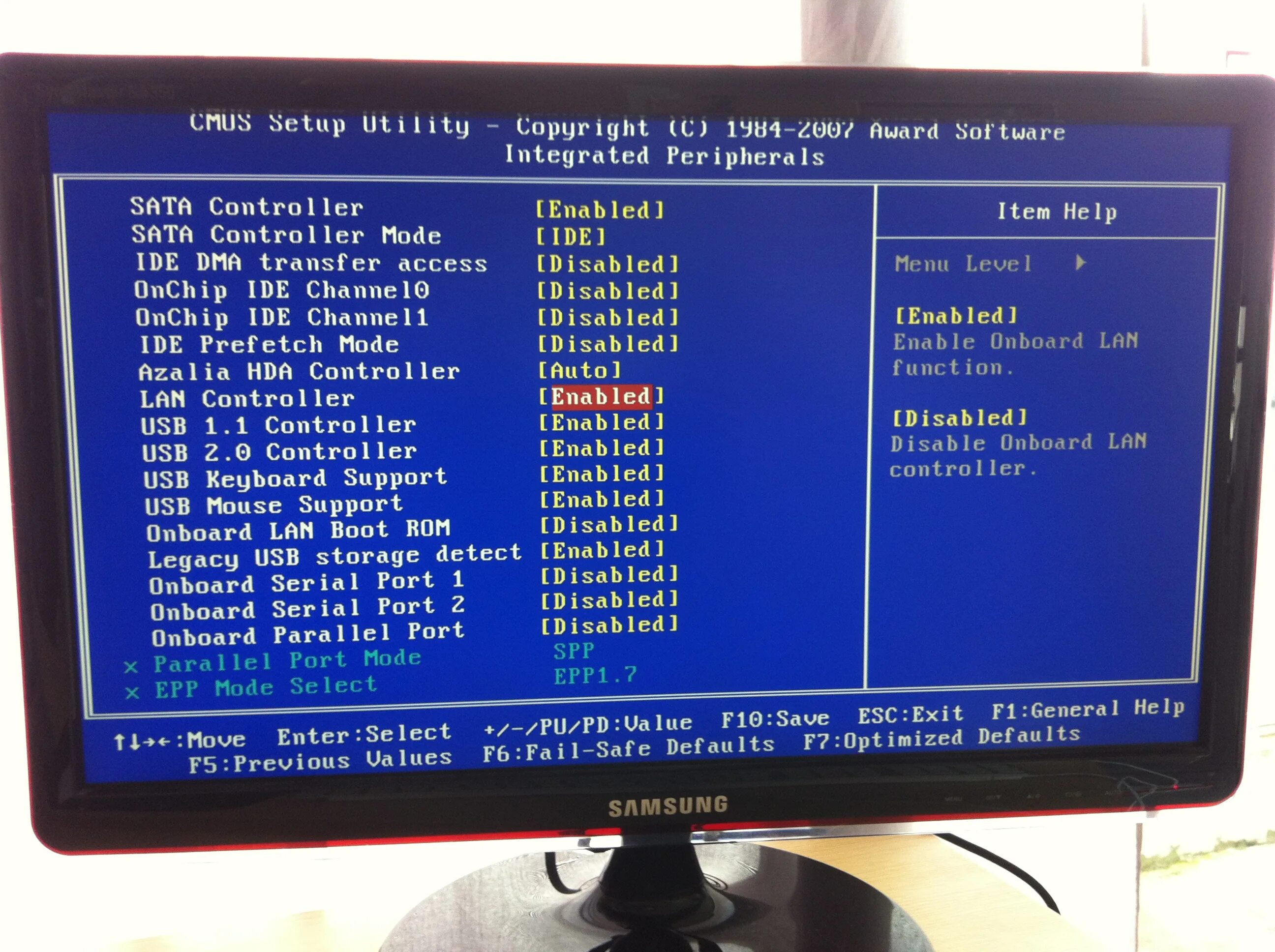 Bios supported