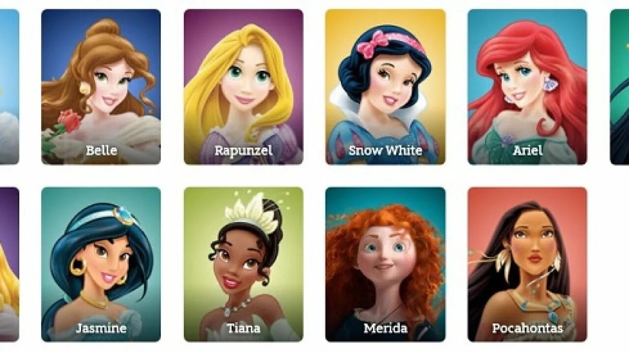 Как звали принцессу. Принцессы Дисней имена. Имена всех принцесс Диснея. Принцессы Дисней картинки с именами. Disney принцессы Диснея с именами.