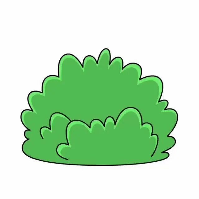 Как нарисовать кустик. Кустик для детей. кусты мультяшные. куст рисунок. нарисовать куст.