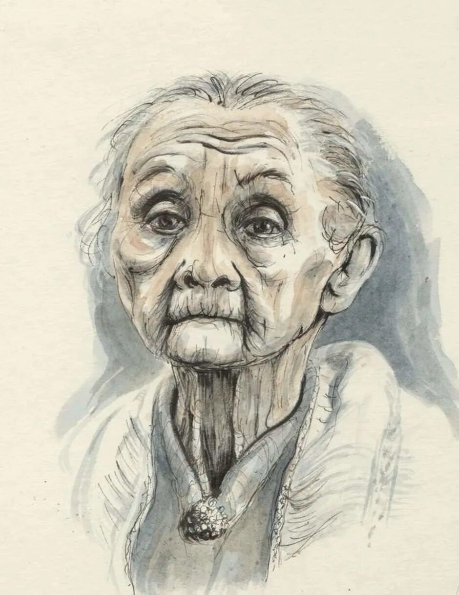 Изобразить портрет пожилого человека.. Портрет бабушки карандашом. Рисование пожилого человека. Портреты старых людей карандашом.