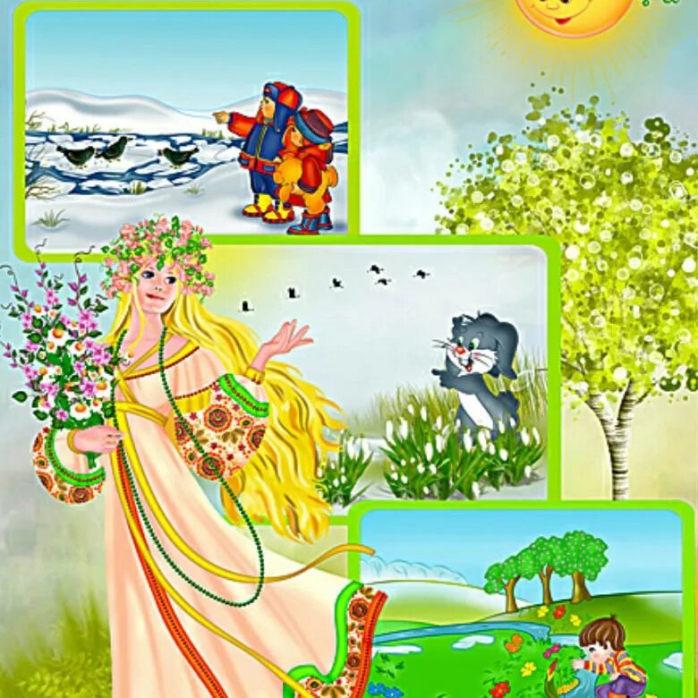 Темы весенние в доу. Изображение весны для детей.
