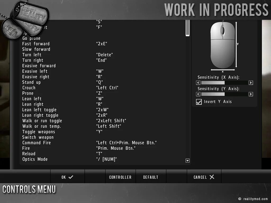Menu control