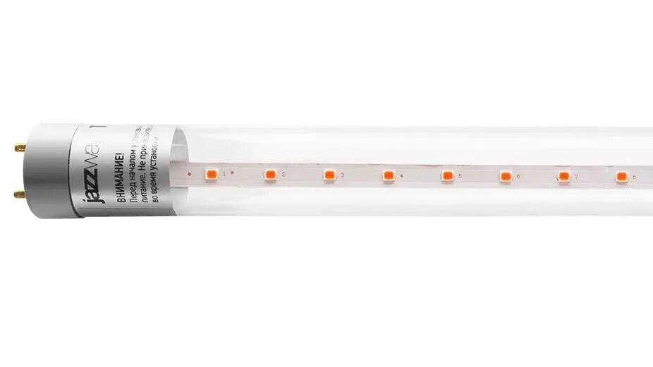 Светодиодная лампа t8 jazzway. Pled t8 600 agro 8w cl g13 ( для растений) jazzway. лампа светодиодная led 8вт т8 для растений прозрачная 600 мм g13 jazzway. лампа светодиодная plade t 8 1200 agr. лампа светодиодная pled t8-600 ppg agro 8вт t8 линейная g13 cl для растений jazzway.