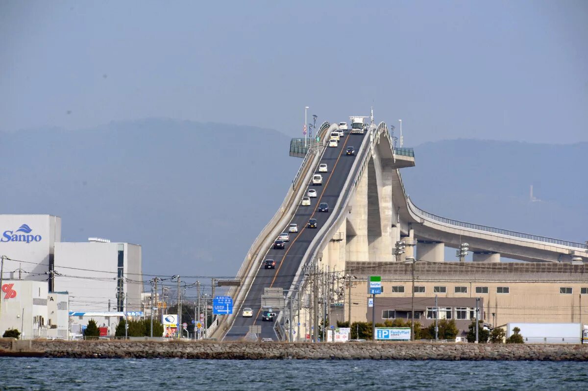Eshima ohashi bridge мост. Есим япония. Мост эсима охаси в японии. Eshima ohashi мост. Есим япония.