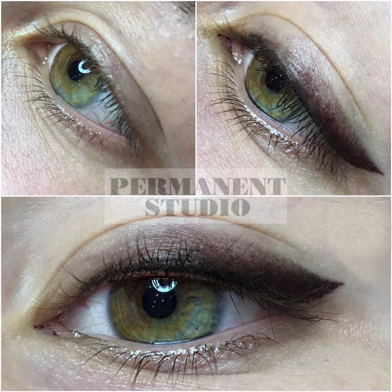 Стрелка с растушевкой отзывы до и после Smokey eyeliner ' eski ve kötüleşmiş kalıcı makyaj düzeltilmesi yapılmıştır. Per