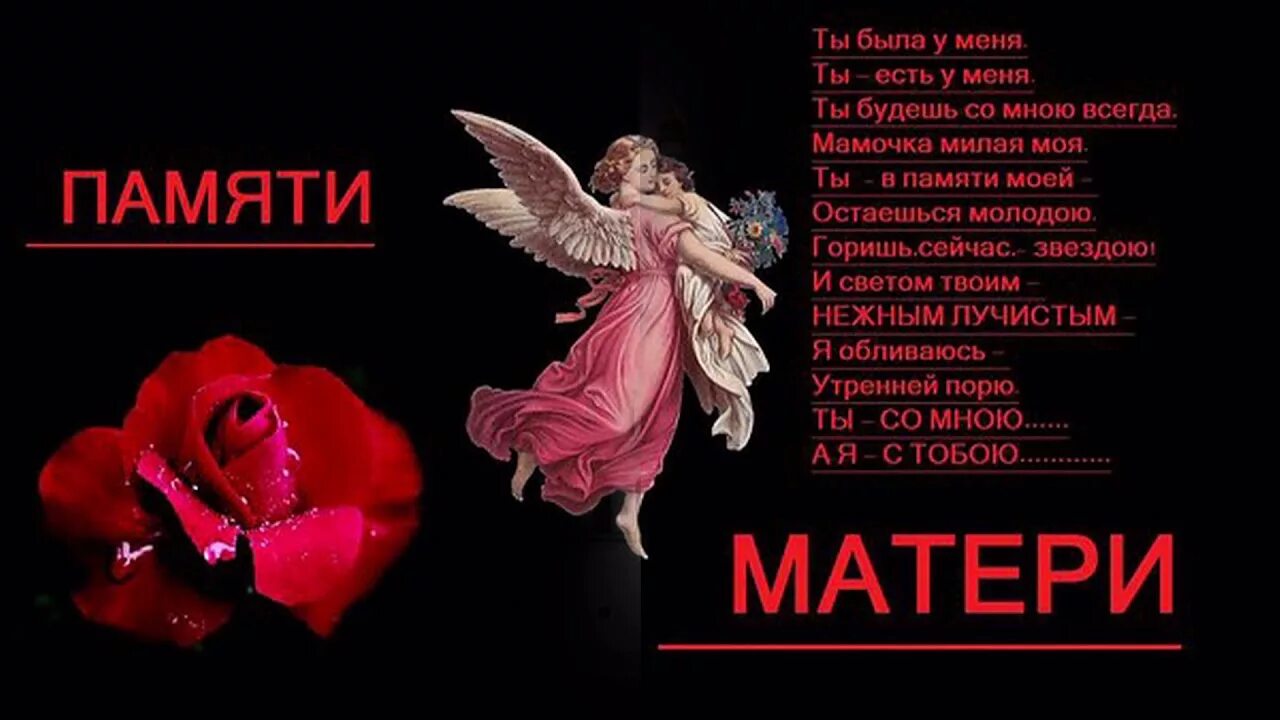 С днем матери покойной. День памяти мамы. Память м. В память о маме. Открытки в память о маме.