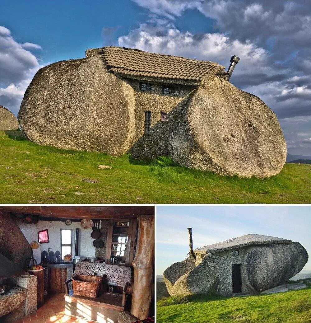 Топ 10 самых первых. Каменный дом/casa do Penedo (Португалия). Каменный дом, гора Фафе, Португалия.. Casa do Penedo (Фафе, Португалия). Каменный дом Фафе Португалия внутри.