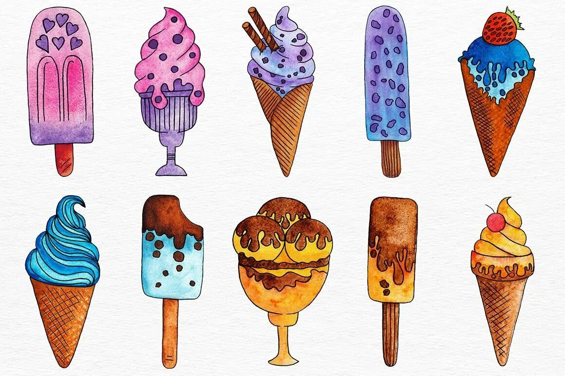Мороженка рисунок. Акварельное мороженое. Нарисовать мороженое. Рисунок мороженого. Мороженое акварелью.