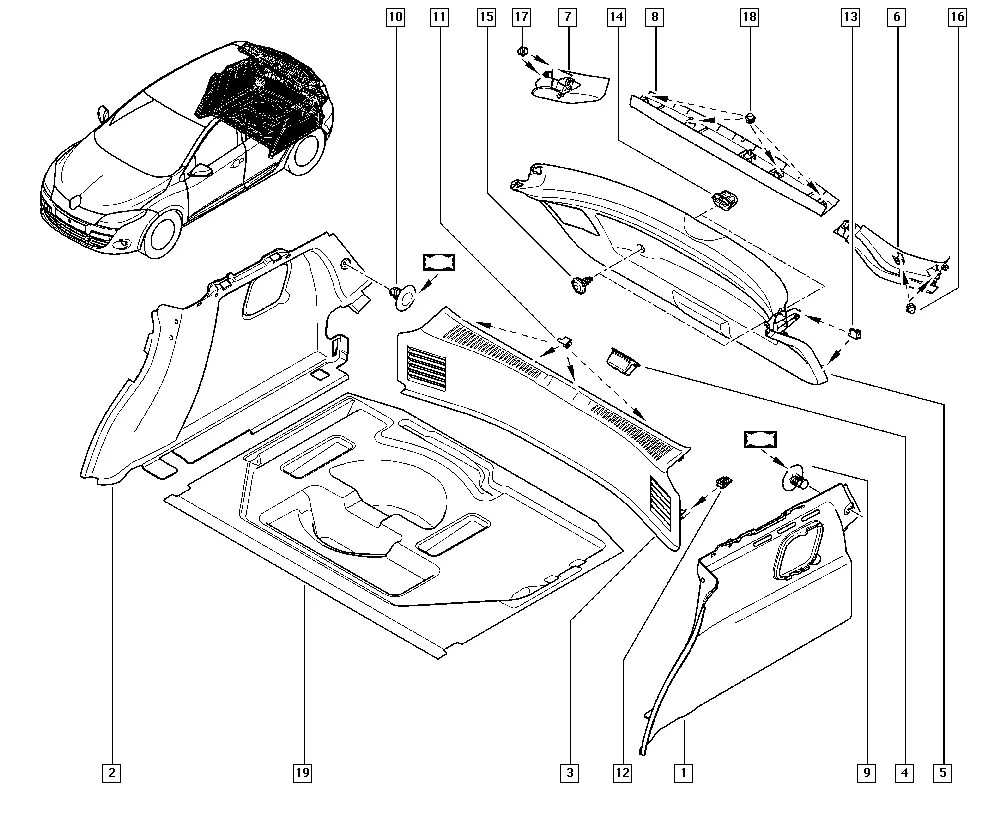 снять обшивку рено меган 3