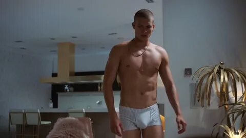 6'2" Dutch twink stars in gay film "Just Friends," his tight white boxers give y