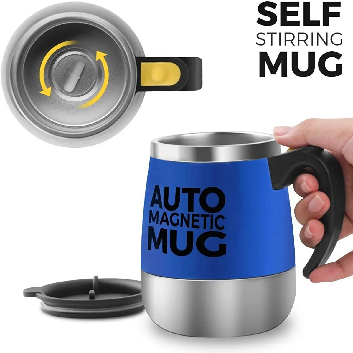 SV-034 Кружка self Stirring Mug. Кружка self Stirring Mug. Automatic self Stirring Magnetic Mug. Self Stirring Coffee Mug. Self update