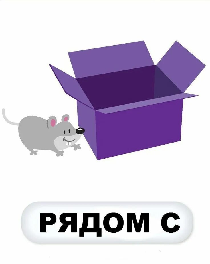 Is it and the box. Предлог next to. next to the box. next to preposition. карточки для изучения предлогов для детей.