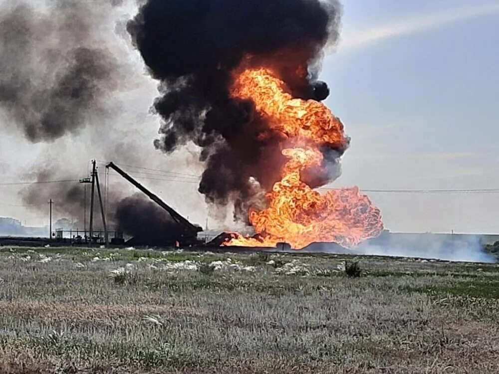 Взрыв в саратовской области сегодня. Взрыв магистрального газопровода.