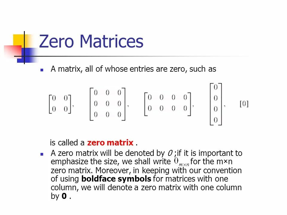 Matrix zero. Zero matrix. nonzero matrix. matrix as a set of matrices. dim null of matrix.