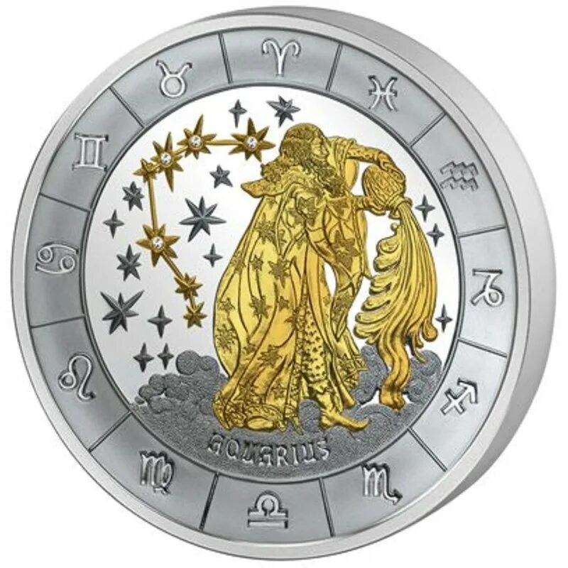 Монеты "знаки зодиака Лев" (Камерун). Серебряная монета Водолей Сбербанк. Монеты "знаки зодиака Стрелец" (Камерун). Aquarius монета Водолей.