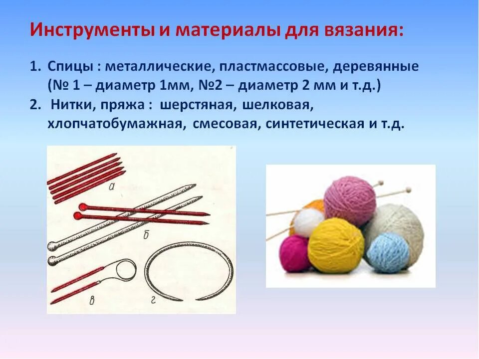 Проект нитка. Инструменты и материалы для вязания. Приспособления для вязания. Материалы для вязания крючком. Инструменты для вязания спицами.