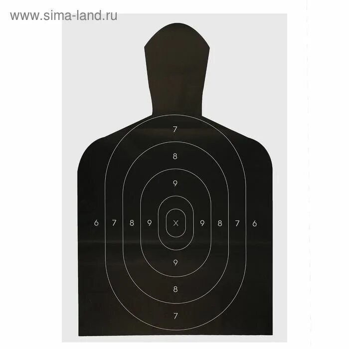 Мишень № 4 спортивная (500х500) черно-белая (17929), новый, в наличии. Цена: 15 