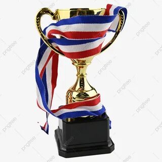 Award Trophy Clipart Transparent Background, Awarding Trophy Ribbon Competi...