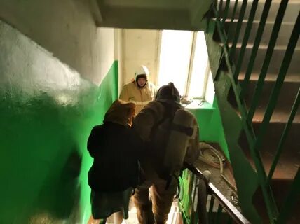 Дым в подъезде