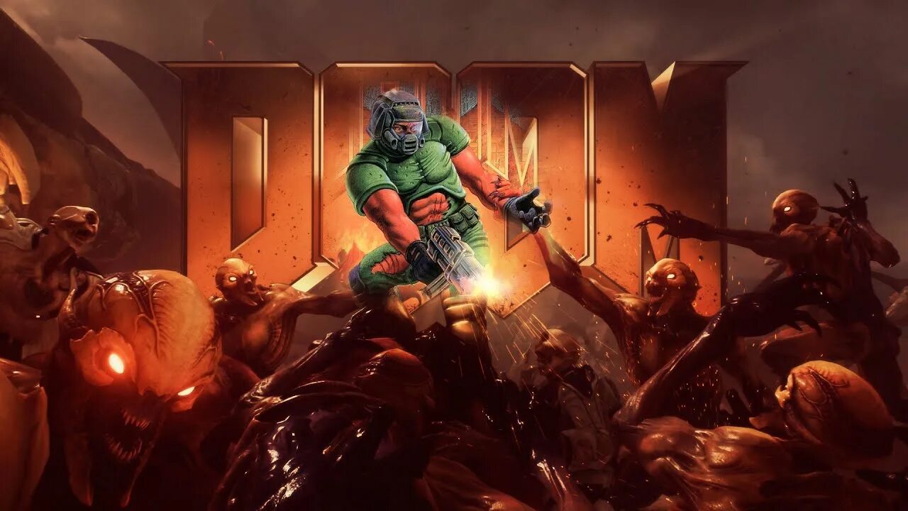 Doom os. Doom 2016 doomguy.