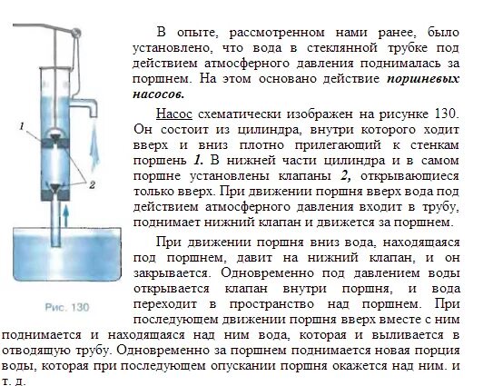 Принцип действия поршневого жидкостного насоса физика 7. Принцип действия поршневого насоса 7 класс физика. Схема устройства поршневого жидкостного насоса. Поршневой жидкостный насос сообщение. Поршневой жидкостный насос 7 класс физика кратко