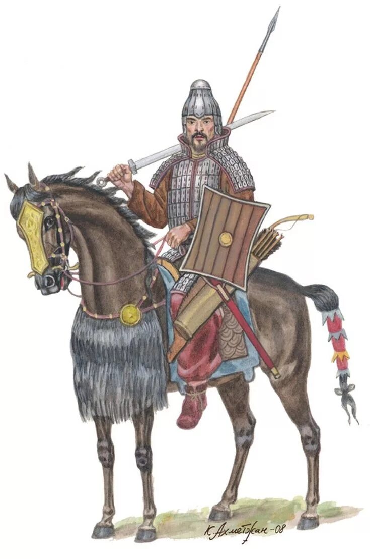 Воин печенегов. Тяжеловооруженный монгольский воин Горелик. Кипчаки мамлюки. Гунны Горелик.