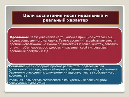 Воспитательные цели что это