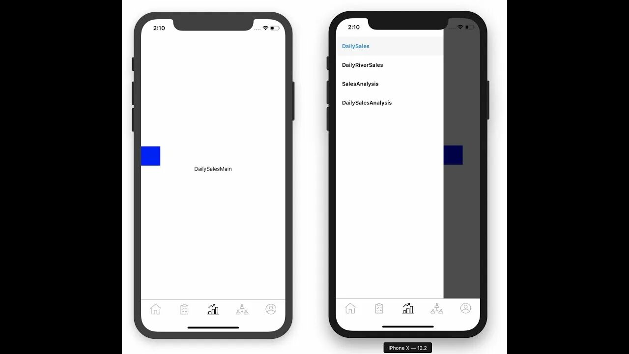 React native header. React native индикатор.