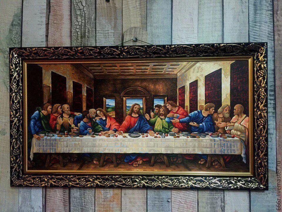 Фреска тайная вечеря автор. Врубель Тайная вечеря. Тайная вечеря картина Леонардо. Zabateri Тайная вечеря.