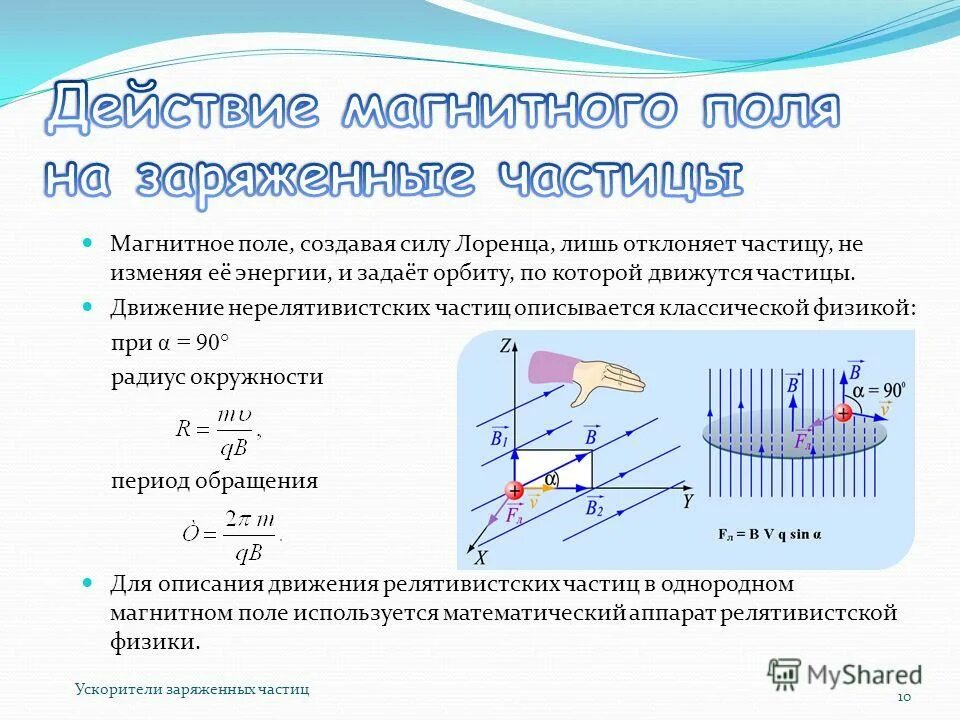 Период движение частицы в магнитном поле