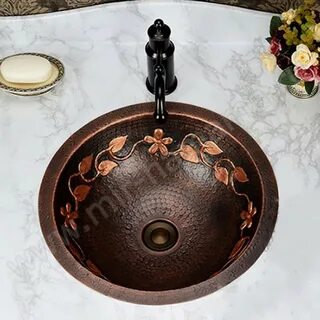 Раковина для ванной бронза