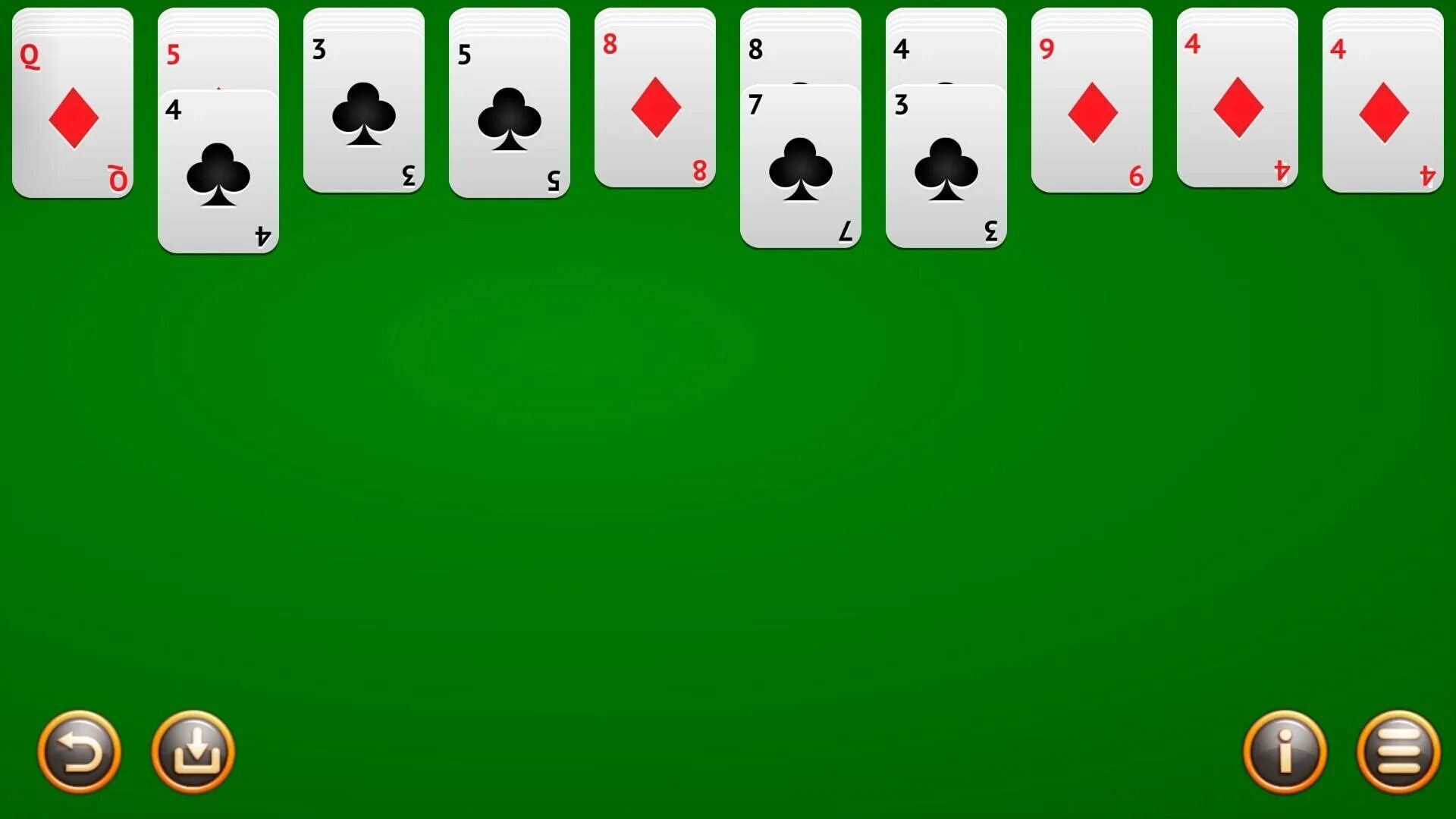 Пасьянс паук. Spider Solitaire. Косынка паук одна масть. Spider Solitare. Бесплатные игры на телефон пасьянс паук