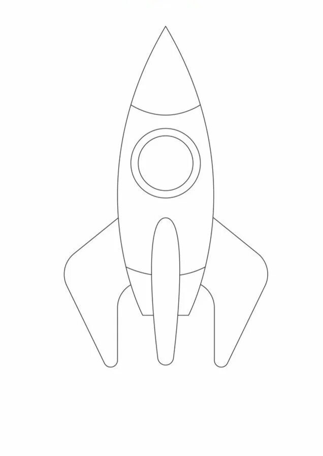 Аппликация. Ракета. Ракета шаблон. Ракета рисунок. Макет ракеты. Поделка ко дню космонавтики шаблоны распечатать