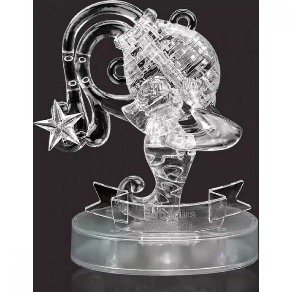 сувенир мужчине водолею. часы с фигурками. фигурка декоративная с часами crystocraft - знак зодиака 'водолей'. статуэтки сваровски. что подарить водолею мужчине на день рождения.