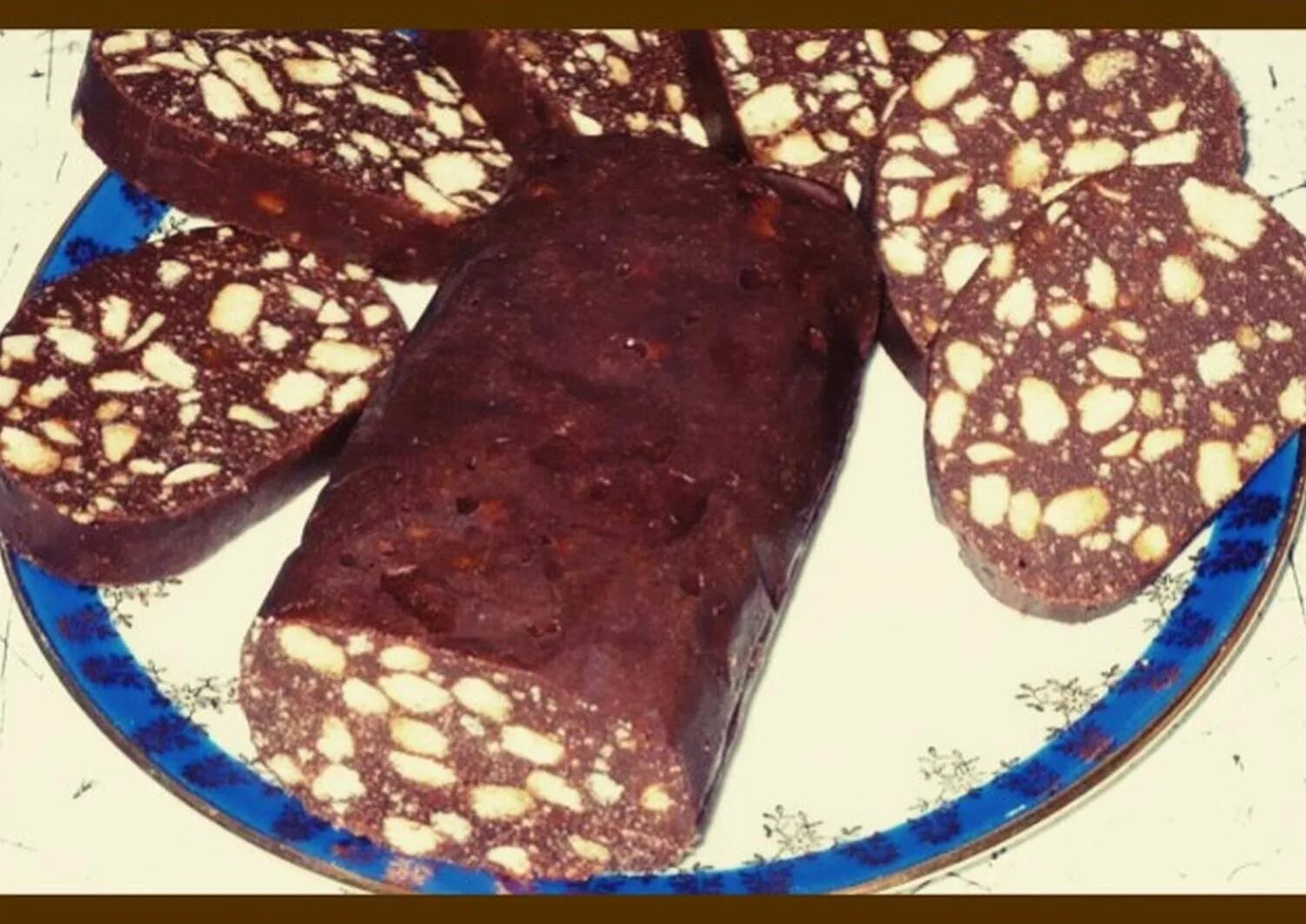 Шоколадная колбаса с шоколадным маслом рецепт
