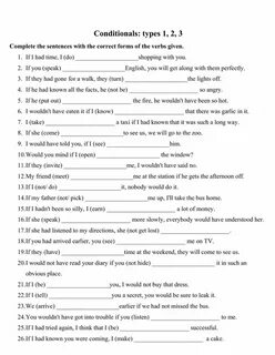 Conditionals types 1 3