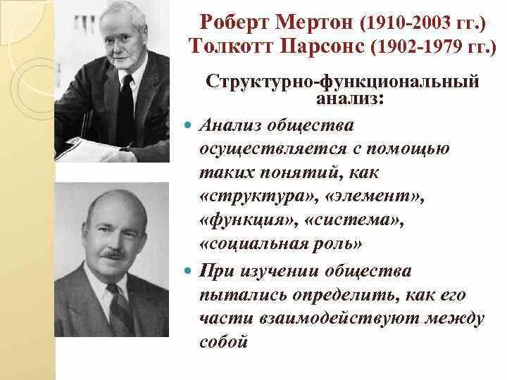 Функционализм р мертона. Функционализм р мертона