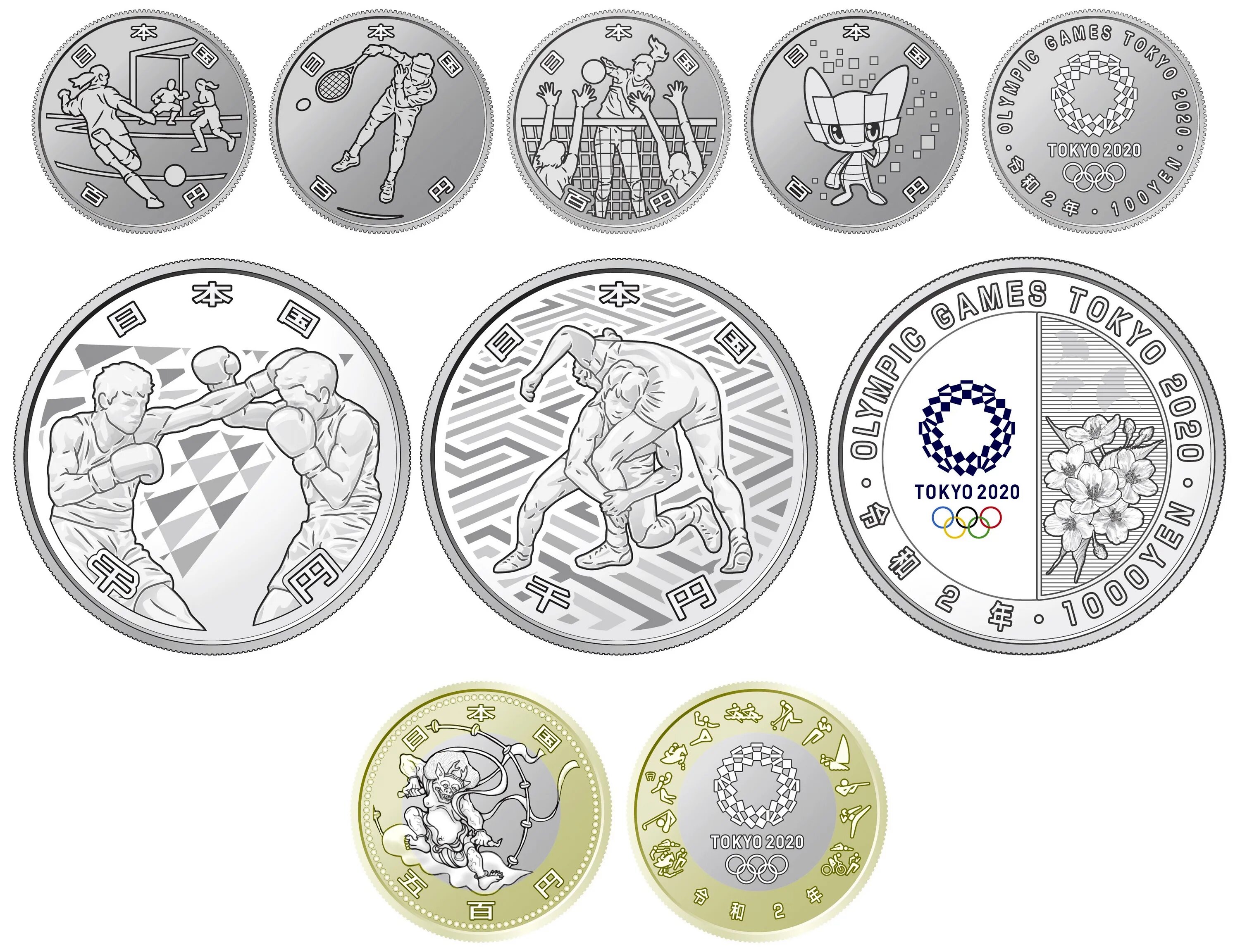 Купить новые монеты. Монеты Японии 2022. Монеты посвященные Олимпиаде. Юбилейные монеты 2022.