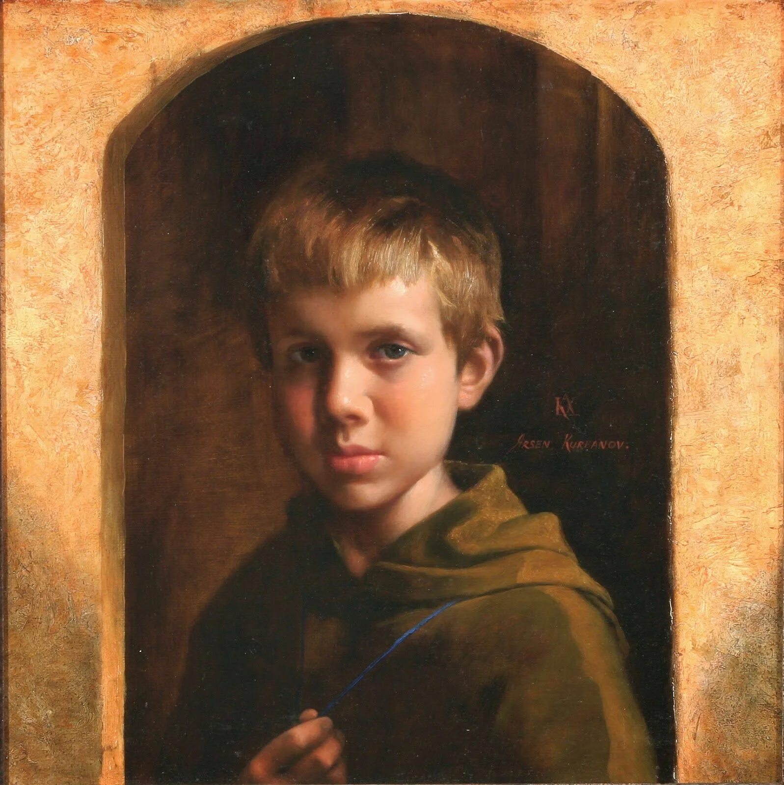 Чей это портрет мальчик лет пятнадцати. Arsen Kurbanov художник.