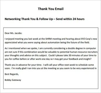 Thanks for your e mail