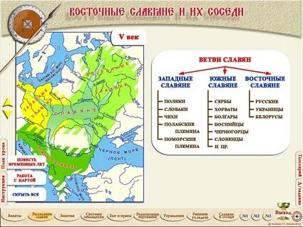 Тема восточные славяне и их соседи