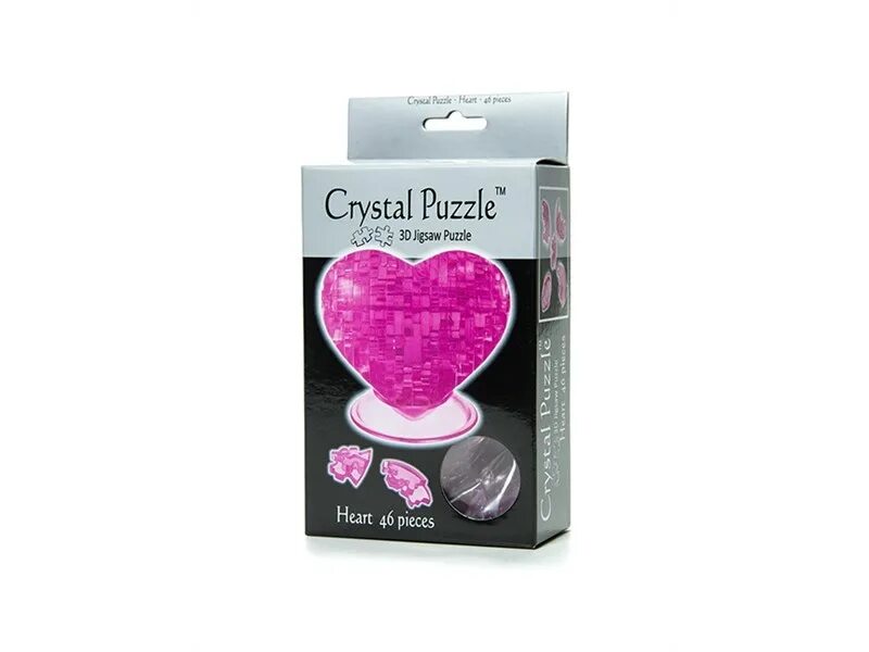 Как собрать crystal. Головоломка Crystal Puzzle 90012 сердце красное. 3д пазл сердце инструкция. 3 Д пазл Кристалл сердце. Головоломка сердце.