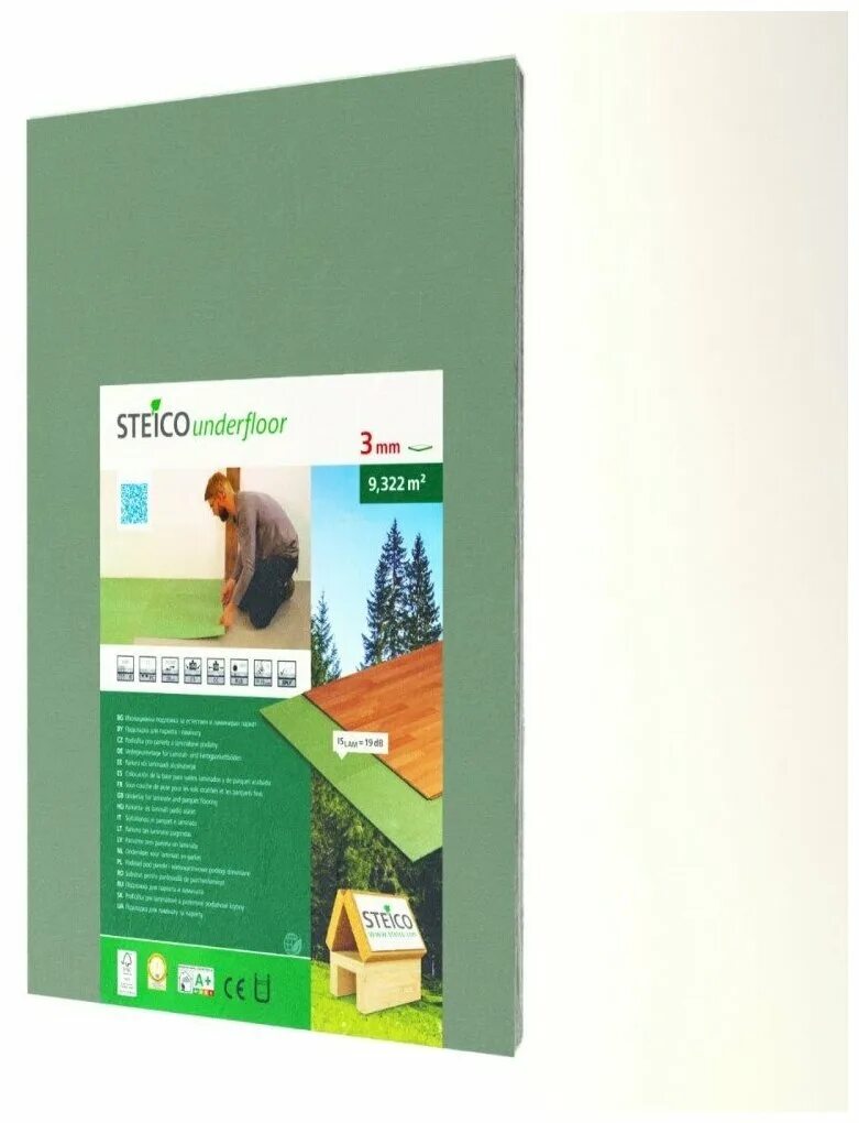подложка steico underfloor 5,5мм хвойная листовая (590 х 790. пробковая подложка 2мм 1х10м. подложка пробковая go4cork nature 1000мм х 2мм х 10м(10кв. подложка 6 мм. подложка steico underfloor 7мм.