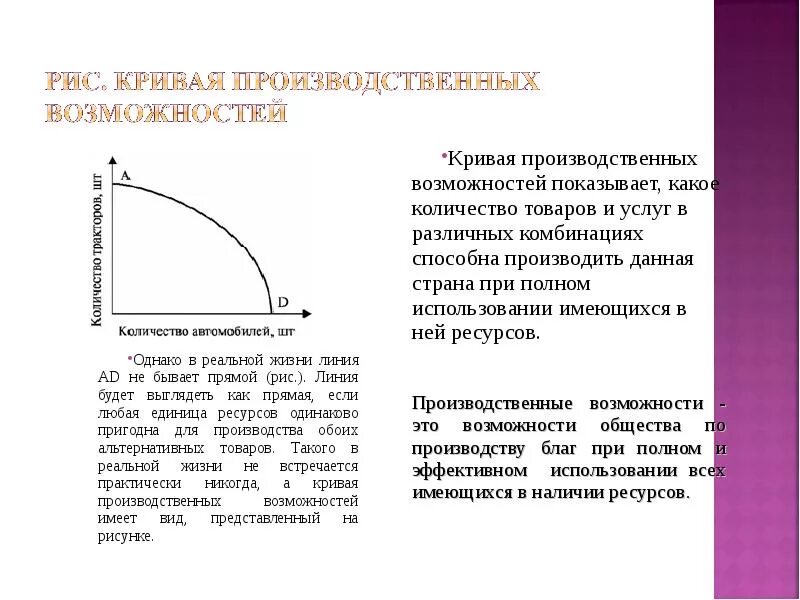 КПВ кривая производственных. Кривая производственных возможностей (КПВ) – общий вид. Кривая производственных возможностей Микроэкономика. Модель производственных возможностей экономики.