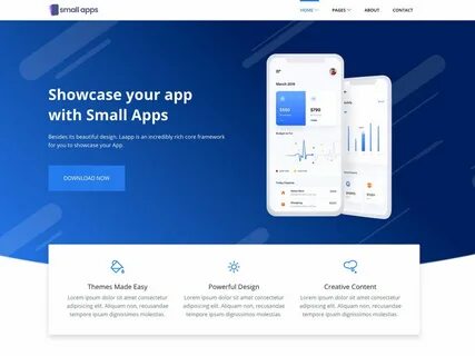 App landing page