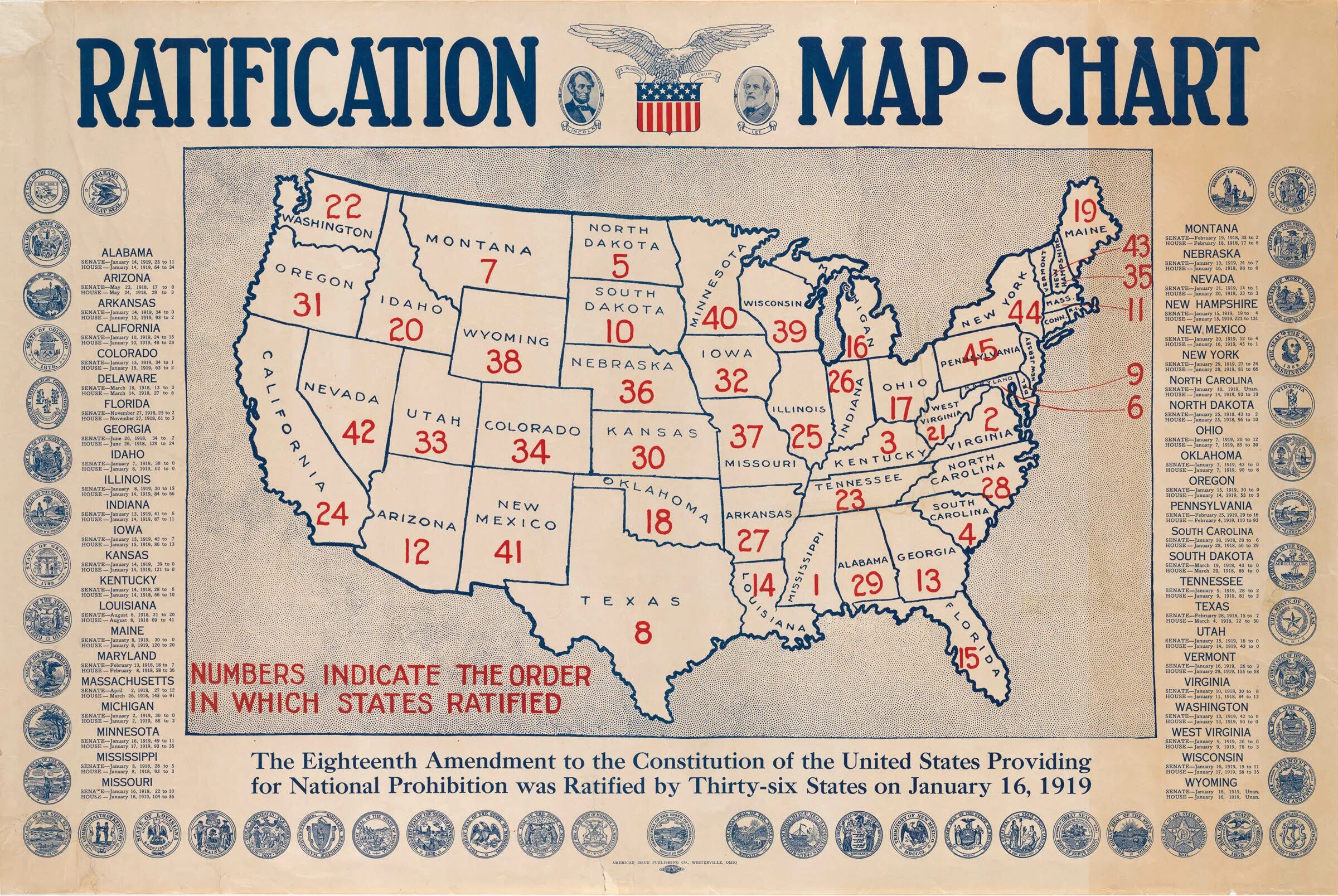 18th Amendment. The Eighteenth Amendment to the us Constitution. Ratification of the United States Constitution. Prohibition Party карта. State act