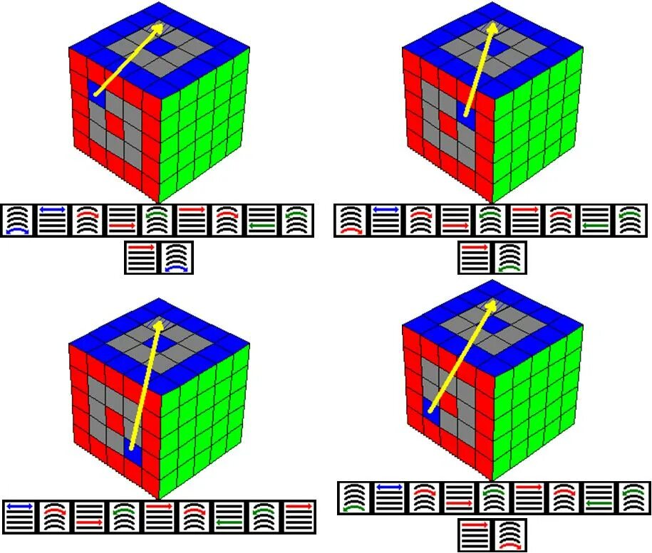 Собрать 5 играть. Кубик Рубика 5х5. Алгоритмы кубика Рубика 5х5. Кубик Рубика 5х5 схема. Схема сбора кубика Рубика 5х5.